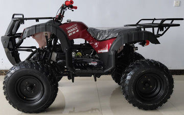200cc Youth ATV Full-Size (56L-200) Burgundy | Adult Gas Powered Quad mississippipowersports
